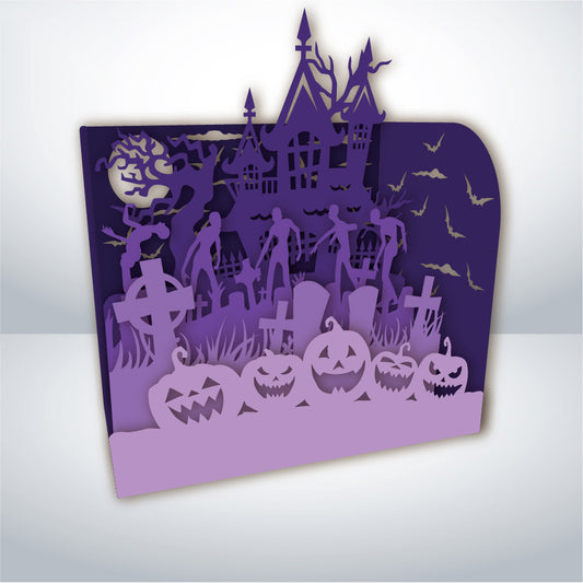 Halloween 1 – 3D Pop-Up Card SVG File for Cricut & Silhouette