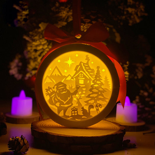 Xmas 2 - 3D Ornament Lantern File - Cricut File - VEKTOR KRAFT