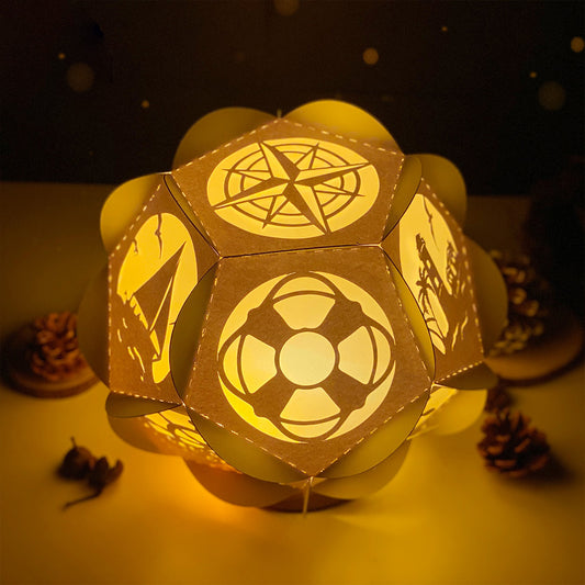 Nautical Icon - 3D Pentagon Lantern File - Cricut File - VEKTOR KRAFT
