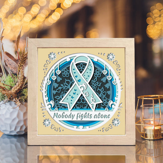 Cancer Awareness Ribbon – 3D Shadow Box SVG File for Cricut & Silhouette