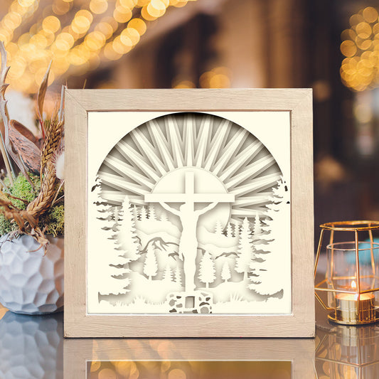Jesus 9 – 3D Christmas Paper Cut Shadow Box File - Cricut File - (8x8 inches) - VEKTOR KRAFT