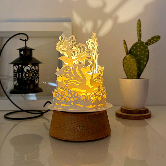 Swan Couple - 3D Dome Lantern File - Cricut File - VEKTOR KRAFT