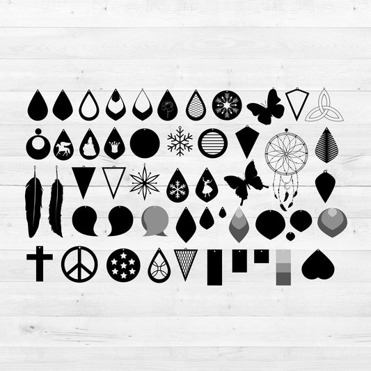 Earrings SVG - Cricut File - VEKTOR KRAFT