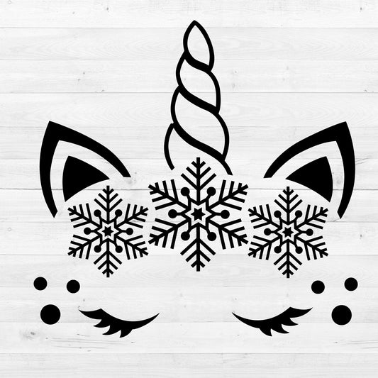 Christmas Unicorn - Christmas Cricut File - VEKTOR KRAFT