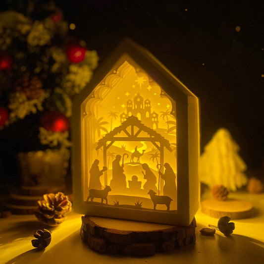 Christmas Nativity 1 – 3D Box SVG File for Cricut & Silhouette