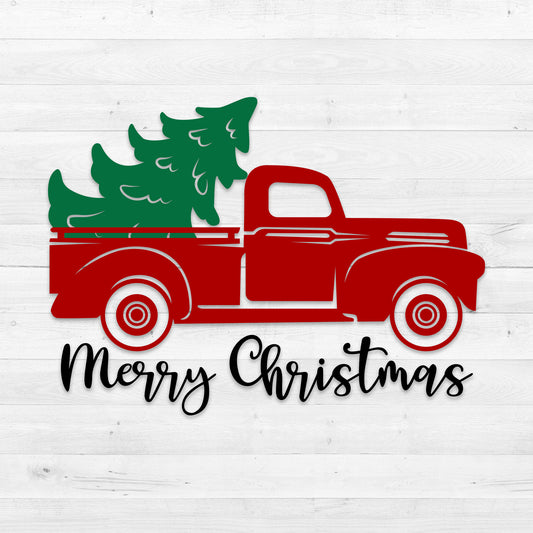 Christmas Truck 2 - Christmas Cricut File - VEKTOR KRAFT