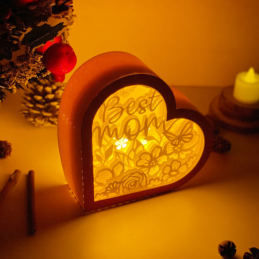 Mother's Day 2 – 3D Heart Box 2 File - Cricut File - VEKTOR KRAFT