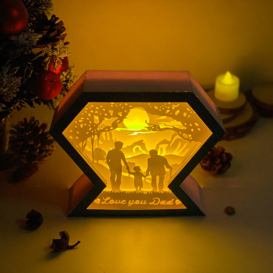 Father's Day 3 – 3D Diamond Box File - Cricut File - VEKTOR KRAFT