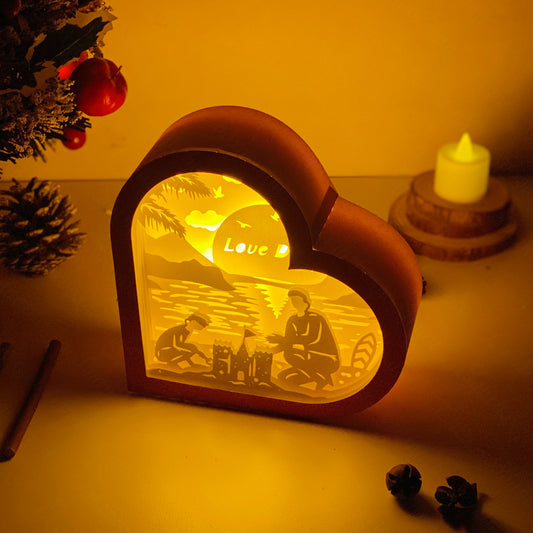 Father's Day 3 – 3D Heart Box 2 File - Cricut File - VEKTOR KRAFT