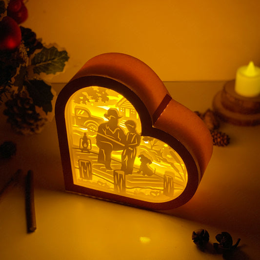 Father's Day 2 – 3D Heart Box 2 File - Cricut File - VEKTOR KRAFT