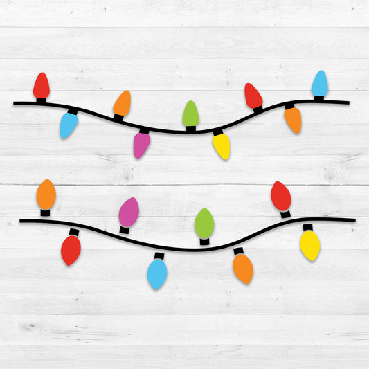 Christmas Lights 2 - Christmas Cricut File - VEKTOR KRAFT