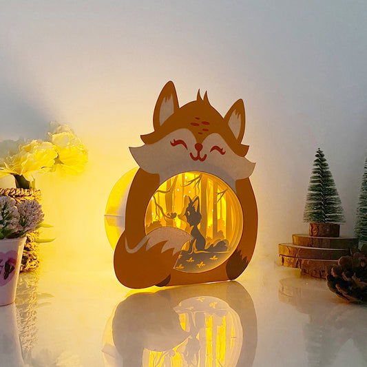Fox – 3D Box SVG File for Cricut & Silhouette