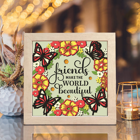Friendship Quote 2 – 3D Shadow Box SVG File for Cricut & Silhouette