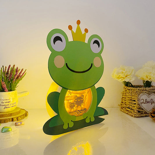 Frog Couple – 3D Box SVG File for Cricut & Silhouette