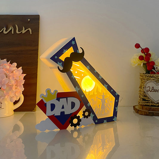 Dad And Son – 3D Gift Tie Box File - Cricut File - VEKTOR KRAFT