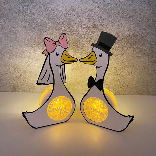 Goose Couple – 3D Goose Couple Box File - Cricut File - VEKTOR KRAFT
