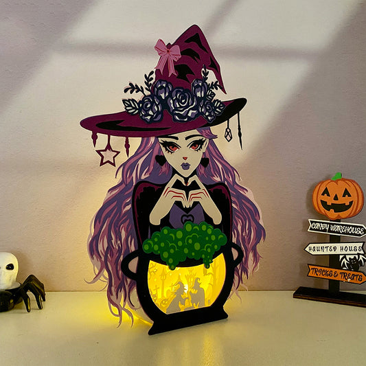 Witch – 3D Box SVG File for Cricut & Silhouette