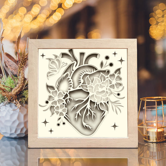 Heart 2 – 3D Shadow Box SVG File for Cricut & Silhouette