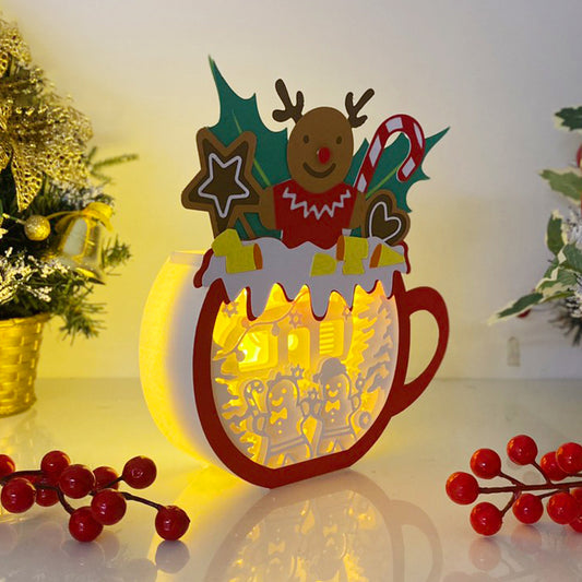 Christmas Gingerbread – 3D Box SVG File for Cricut & Silhouette