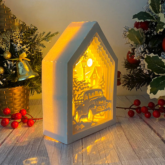 Christmas Truck – 3D Box SVG File for Cricut & Silhouette