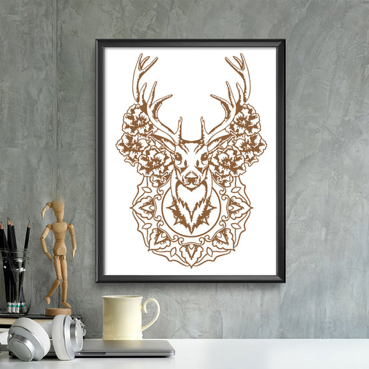 Deer Mandala – Kirigami - Cricut File - VEKTOR KRAFT