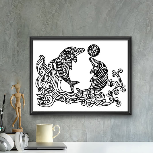 Dolphin – Kirigami - Cricut File - VEKTOR KRAFT