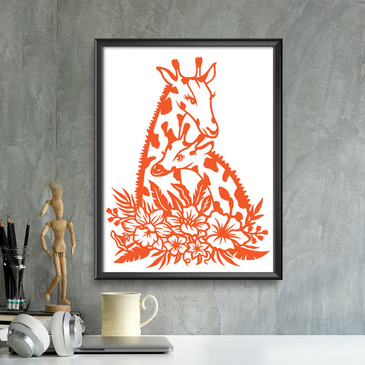 Giraffe – Kirigami - Cricut File - VEKTOR KRAFT