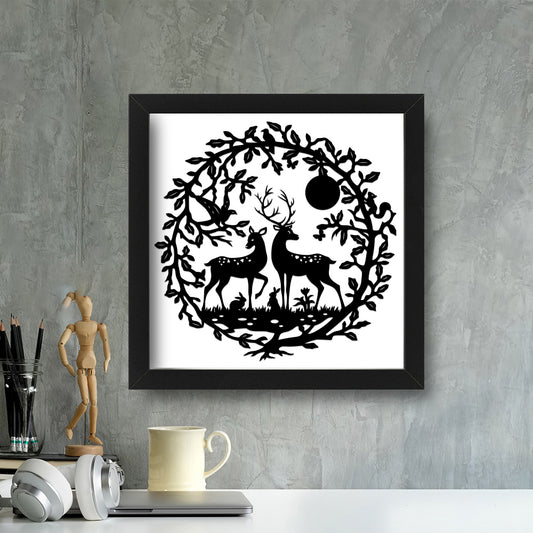 Romantic Deer – Kirigami - Cricut File - VEKTOR KRAFT