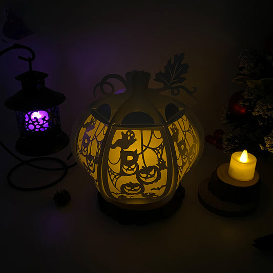 Pumpkin Boo - 3D Pumpkin Lantern File - Cricut File - VEKTOR KRAFT