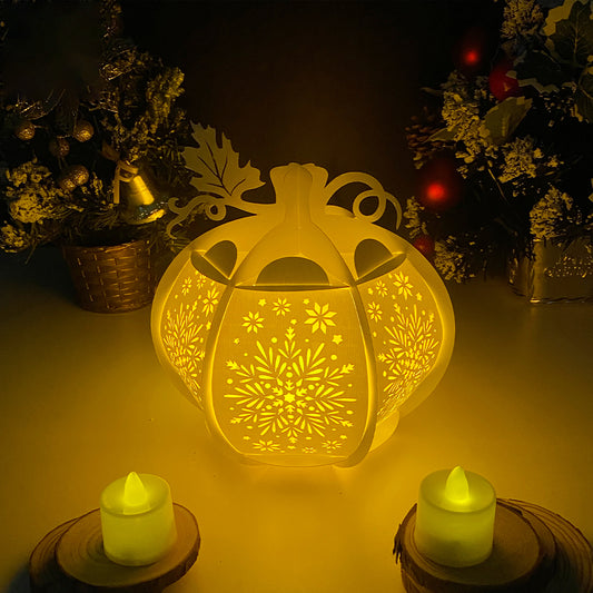 Pumpkin Snowflakes - 3D Pumpkin Lantern File - Cricut File - VEKTOR KRAFT