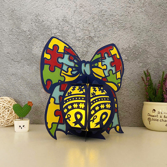 Autism 3 - 3D Lantern Autism File - Cricut File - VEKTOR KRAFT