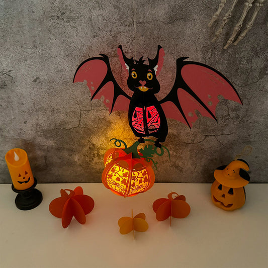 Bat - 3D Halloween Paper Lantern File - Cricut File - VEKTOR KRAFT