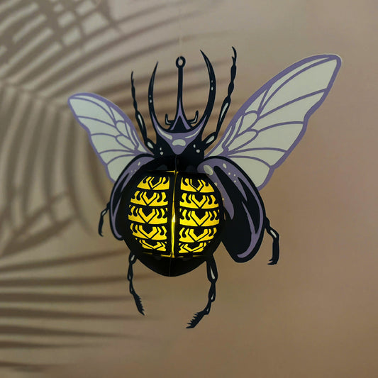 Beetle - 3D Animal Lantern File - Cricut File - VEKTOR KRAFT