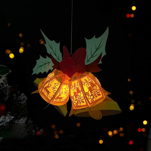 Bells - 3D Christmas Lantern File - Cricut File - VEKTOR KRAFT