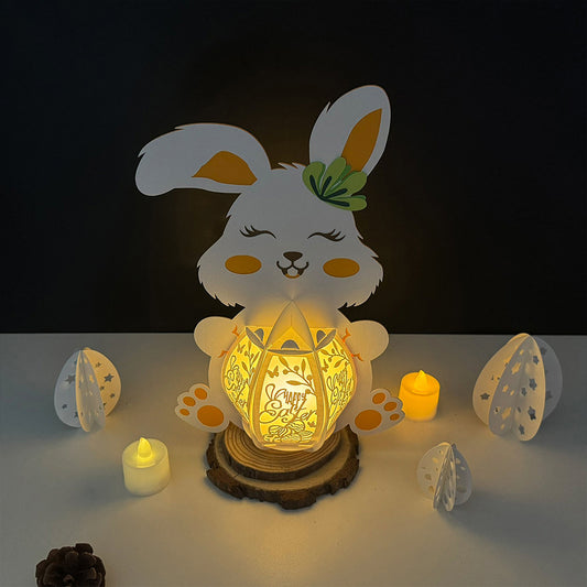 Easter 2 - 3D Bunny 2 Lantern File - Cricut File - VEKTOR KRAFT