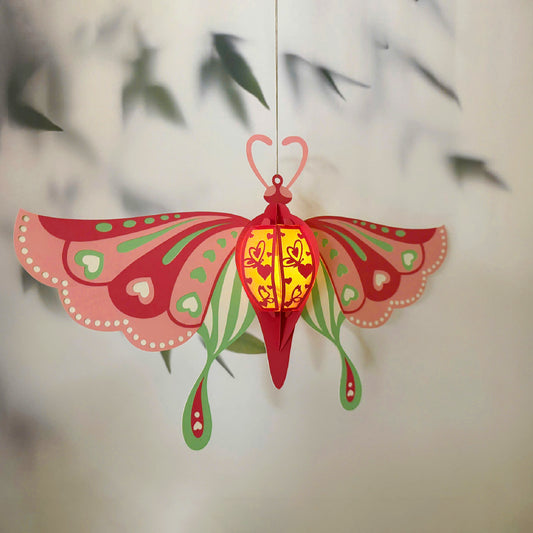 Butterfly - 3D Valentine Lantern File - Cricut File - VEKTOR KRAFT
