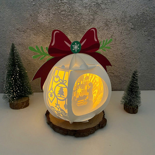 Christmas Globe - 3D Christmas Lantern File - Cricut File - VEKTOR KRAFT