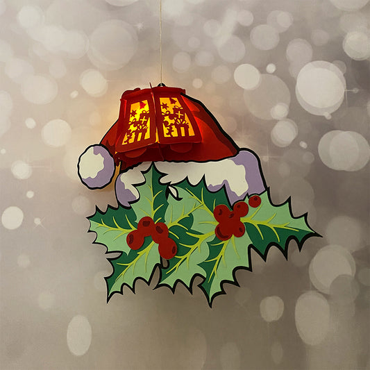 Christmas Hat - 3D Christmas Lantern File - Cricut File - VEKTOR KRAFT