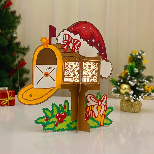 Christmas Mailbox - 3D Christmas Lantern File - Cricut File - VEKTOR KRAFT