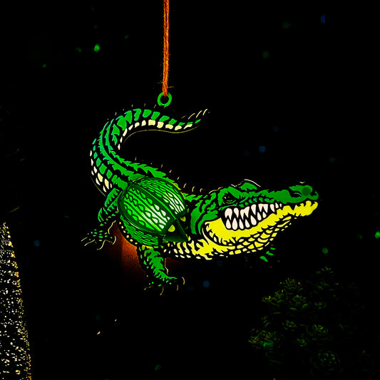 Crocodile - 3D Animal Paper Cut Lantern File 3 - Cricut File - VEKTOR KRAFT