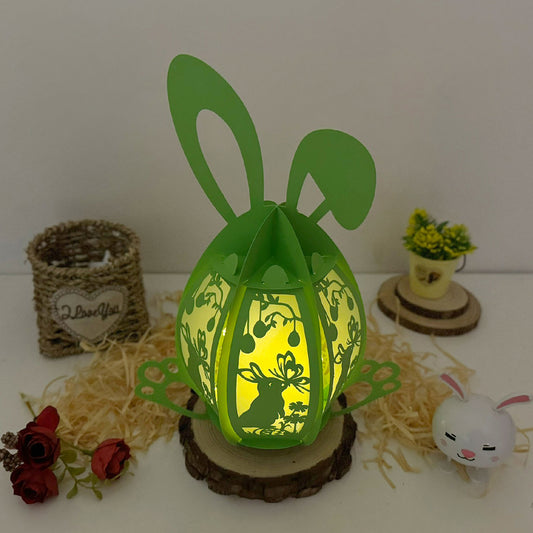 Bunny Easter - 3D Easter Egg Paper Lantern File - Cricut File - VEKTOR KRAFT