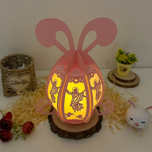 Egg Jesus - 3D Easter Egg Paper Lantern File - Cricut File - VEKTOR KRAFT