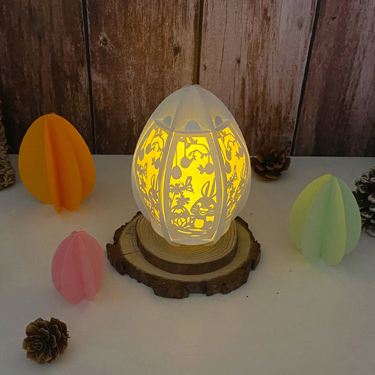 Easter 3 - 3D Egg Small Paper Lantern File - Cricut File - VEKTOR KRAFT