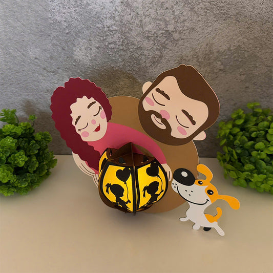 Family 1 - 3D Family Paper Lantern File - Cricut File - VEKTOR KRAFT