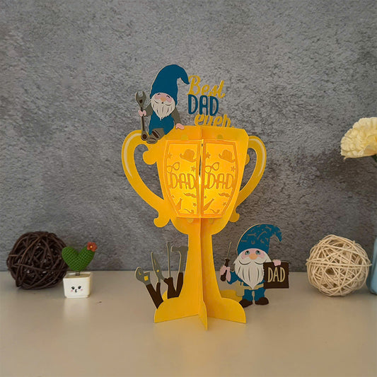 Father's Day 3 - 3D Father Paper Lantern File - Cricut File - VEKTOR KRAFT