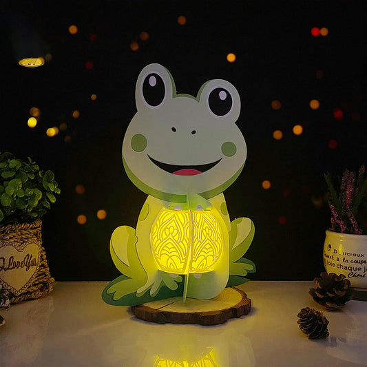 Frog - 3D Animal Paper Lantern File - Cricut File - VEKTOR KRAFT