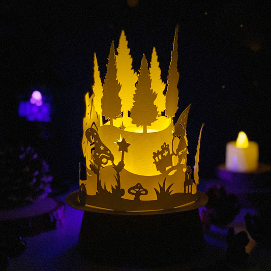 Christmas Gnome - 3D Dome Lantern File - Cricut File - VEKTOR KRAFT