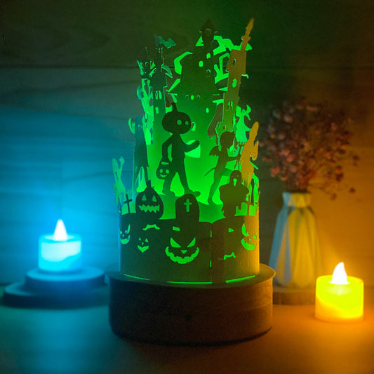Halloween 3 - 3D Dome Lantern File - Cricut File - VEKTOR KRAFT