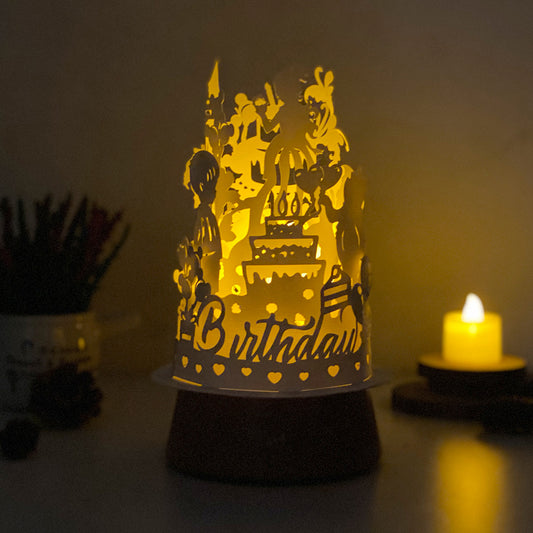 Happy Birthday - 3D Dome Lantern File - Cricut File - VEKTOR KRAFT