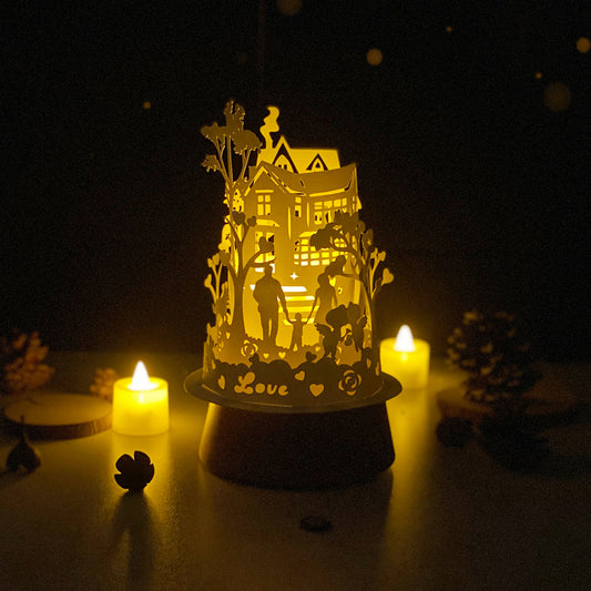 Love 2 - 3D Dome Lantern File - Cricut File - VEKTOR KRAFT